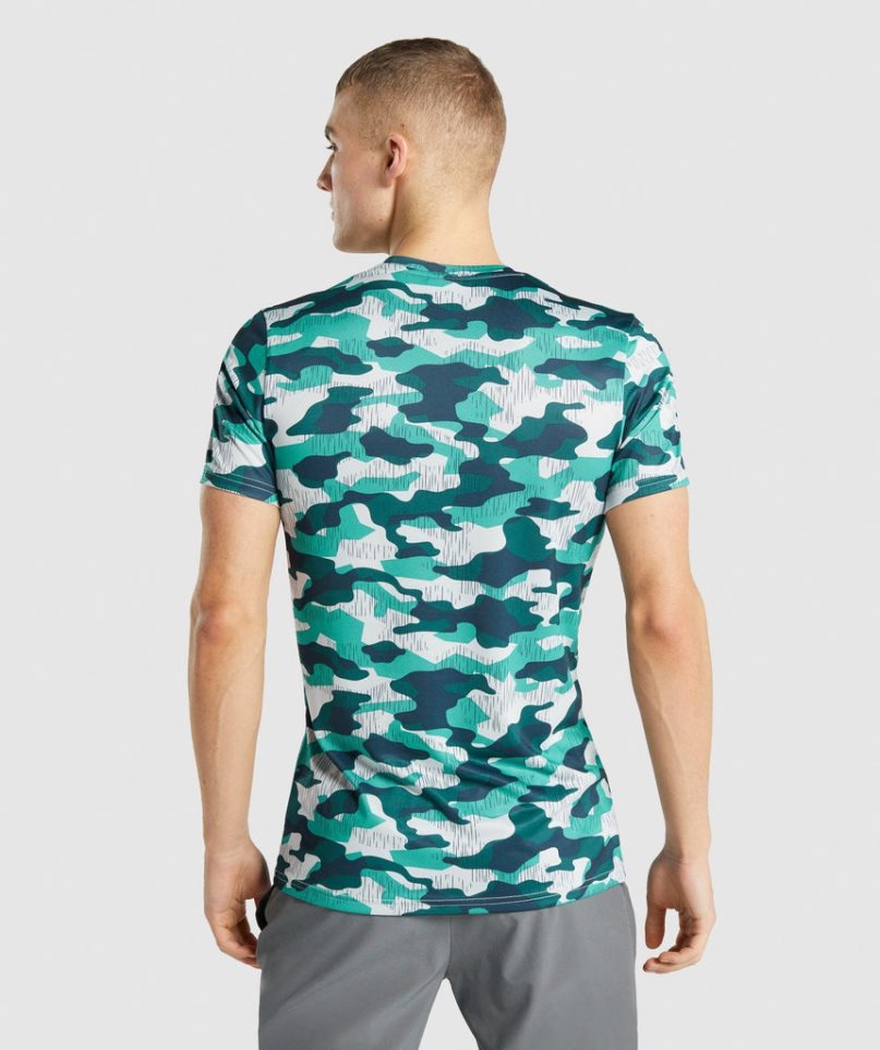 Koszulki Gymshark Arrival Męskie Camo | PL 205LHD